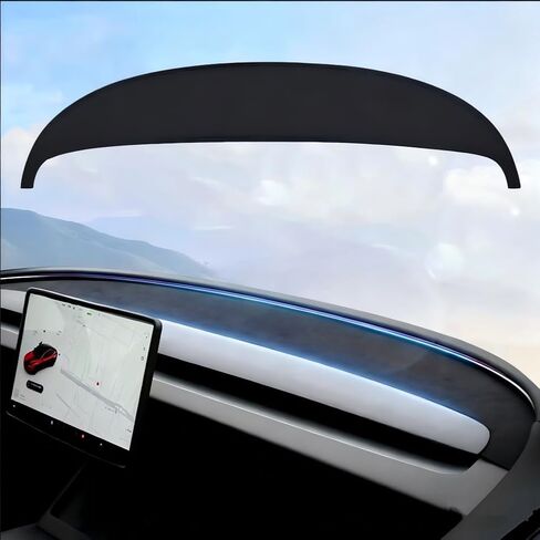 غطاء لوحة القيادة من أجل Tesla Model Y Juniper من Sunshield Suede Dash Mat Model Y Juniper Accessories لوحة القيادة المضادة للوهج والحماية من الشمس للطراز الجديد Y Juniper 2025 2026 (أسود) in Saudi Arabia