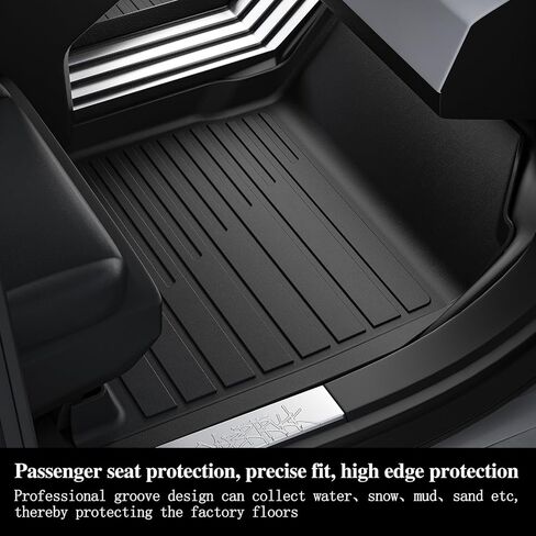 Floor Mats & Trunk Mat with Backrest Set for 2021-2024 2025 Chevrolet/Chevy Suburban 7 Seats (2 Row Bucket Seats)/GMC Yukon XL(Only XL)/Cadillac Escalade ESV, TPE Car Floor Liners with Cargo Liner in Saudi Arabia
