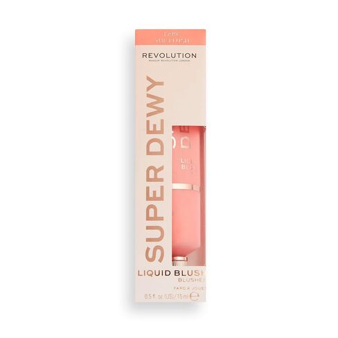 Revolution Beauty, Superdewy Liquid Blush, Richly Pigmented & Buildable, Blendable Formula, Blush Me Up, 0.5 Fl. Oz. in Kuwait