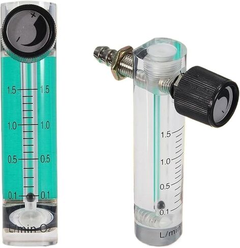 Air Oxygen Gas Flow Meter Flowmeter Caudalimetro Counter Flow Indicator O2 Oxigen Gas Meter Flow Device Switch 0-35L/min(1-5L per Min 116mm) in Saudi Arabia