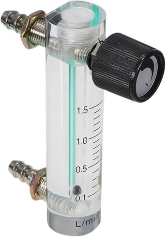 Air Oxygen Gas Flow Meter Flowmeter Caudalimetro Counter Flow Indicator O2 Oxigen Gas Meter Flow Device Switch 0-35L/min(1-5L per Min 116mm) in Saudi Arabia