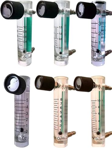 Air Oxygen Gas Flow Meter Flowmeter Caudalimetro Counter Flow Indicator O2 Oxigen Gas Meter Flow Device Switch 0-35L/min(1-5L per Min 116mm) in Saudi Arabia