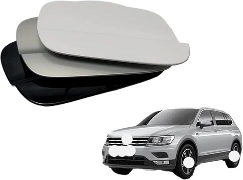 Car Fuel Door Gas Tank Door Filler Lid Cover Flap Cap Black Compatible For VW Tiguan 2019 2020 2021 2022 2023 5NN809909 5NA809909(Sliver) in Saudi Arabia