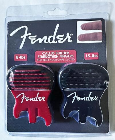 FENDER Callus Builder and Finger Strengthener (Black 15-lbs) – For people who play any stringed instrument (Guitar, Bass, Violin, etc.) in Kuwait