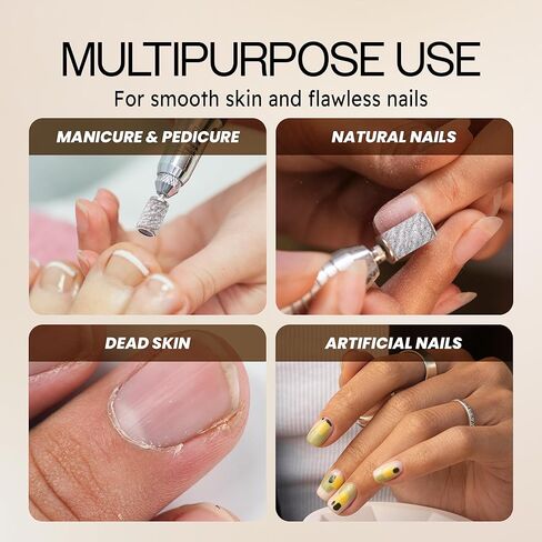 PANA 100 Pieces Nail Sanding Bands Professional Nail Manicure Great Fit for Nail Drill Bits for Acrylic Nails (150 Grit, Black) in Kuwait