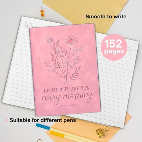 دفتر ملاحظات زهري مسيحي، رحماته جديدة كل صباح، مجلة الكتاب المقدس، هدايا مسيحية للنساء والأصدقاء وزملاء العمل in Saudi Arabia