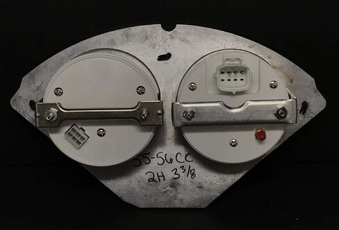1955 1956 Chevy Car 3 3/8" Quad Style GPS Gauge Dash Cluster Panel Beige in Saudi Arabia