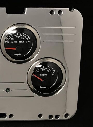 Dolphin Gauges Compatible with 1977 Chevy Nova 6 Gauge GPS Dash Cluster Panel Set Black in Saudi Arabia