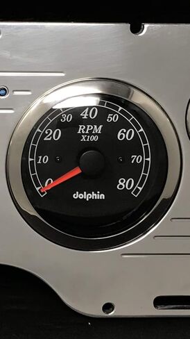 Dolphin Gauges Compatible with 1977 Chevy Nova 6 Gauge GPS Dash Cluster Panel Set Black in Saudi Arabia
