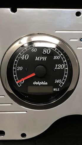 Dolphin Gauges Compatible with 1977 Chevy Nova 6 Gauge GPS Dash Cluster Panel Set Black in Saudi Arabia