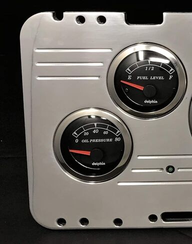 Dolphin Gauges Compatible with 1977 Chevy Nova 6 Gauge GPS Dash Cluster Panel Set Black in Saudi Arabia
