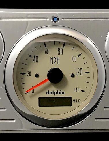 Dolphin Gauges 1941 1942 1943 1945 1946 Chevy Truck 5 GPS Gauge Dash Panel Beige in Saudi Arabia