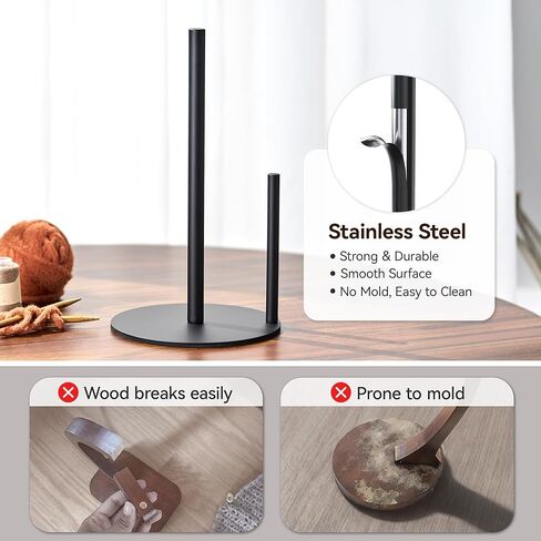 Stainless Steel Yarn Holder for Crocheting and Knitting, Stainless Steel Yarn Storage Stand with Anti-Slip Pads, Crochet Gift for Knitting Lovers in Saudi Arabia