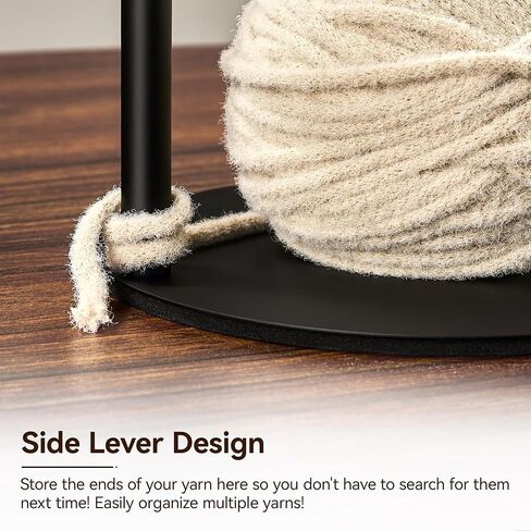 Stainless Steel Yarn Holder for Crocheting and Knitting, Stainless Steel Yarn Storage Stand with Anti-Slip Pads, Crochet Gift for Knitting Lovers in Saudi Arabia