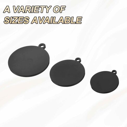 HARFINGTON Round Stainless Steel Tags Circle Stamping Polished Plating Blanks with External Hole in Saudi Arabia