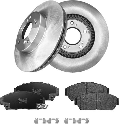 PM Auto Set of 6 Front 282mm Brake Disc Rotors-Ceramic Brake Pad Kit Replacement For 1997 Acura Integra in Saudi Arabia