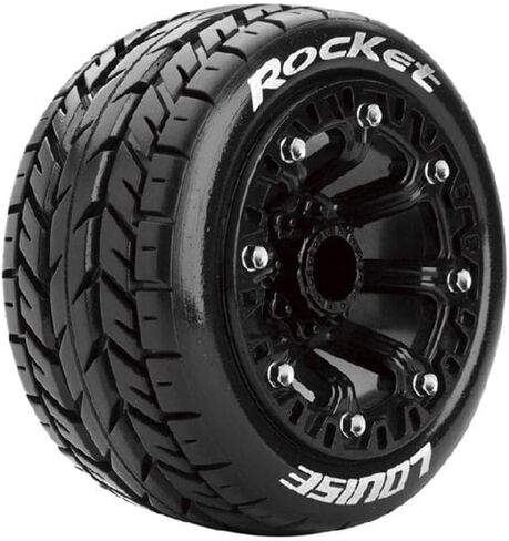 إطارات Louise RC LT3188SB St-Rocket 1/16 Stadium Truck Tire 12mm Hex Soft Mtnd On Blk(2) in Kuwait
