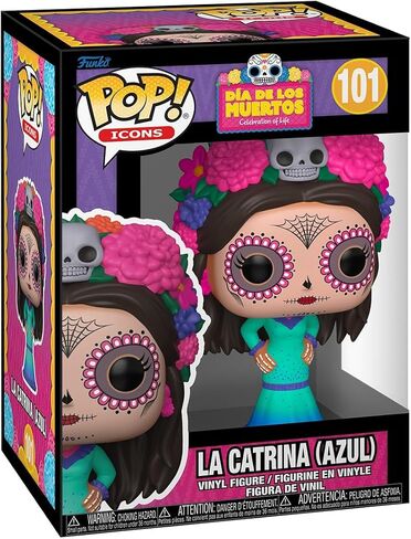 Funko Pop! Icon: Dia De Los Muertos - La Catrina (Azul) - Collectable Vinyl Figure - Gift Idea - Official Merchandise - Toys for Kids & Adults - Movies Fans - Model Figure for Collectors in Saudi Arabia