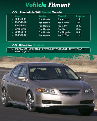 مجموعة مستشعر دواسة الوقود SCITOO 37971-RDJ-A01 متوافقة مع Acura 2003-2006 MDX 2004-2008 TL TSX لهوندا 2006-2011 Ridgeline 2005-2008 Pilot 2005-2006 CR-V 37971-PZX-003 37971-RCA-A01 in Saudi Arabia