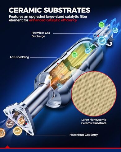 KAX Front Catalytic Converter Kit Direct-Fit Fits for Chevy Cruze 2011 2012 2013 2014 2015, Sonic 2012-2017, Cruze Limited 2016, L4 1.8L Catalyst Converter OE# 16657 641449 50511 - EPA Compliant in Saudi Arabia