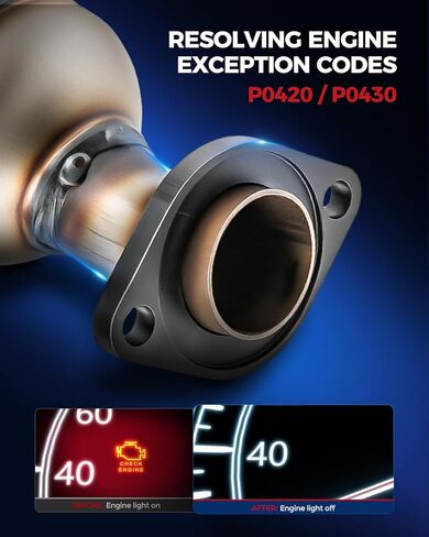 KAX Front Catalytic Converter Kit Direct-Fit Fits for Chevy Cruze 2011 2012 2013 2014 2015, Sonic 2012-2017, Cruze Limited 2016, L4 1.8L Catalyst Converter OE# 16657 641449 50511 - EPA Compliant in Saudi Arabia