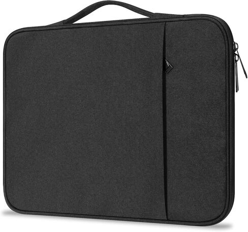 حافظة كمبيوتر محمول مقاس 15 بوصة من ProElife لجهاز MacBook Air 15.3 بوصة M4/M3 A3241 Chip & 15 بوصة MacBook Pro A1990 ملحق للسفر حقيبة حمل متعددة الوظائف مع مقبض (أسود) in Saudi Arabia