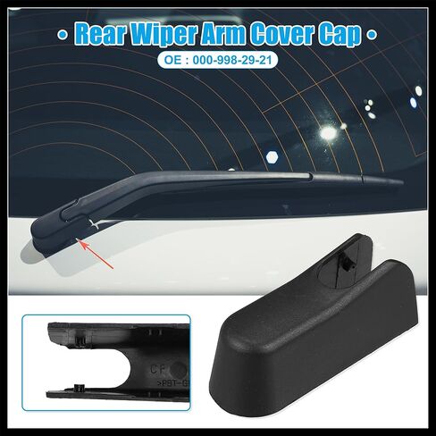 Rear Windshield Wiper Arm Nut Cover Cap Fit for Mercedes-Benz GL 320 - Pack of 1 Black Durable Material in Saudi Arabia