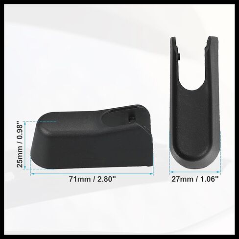 Rear Windshield Wiper Arm Nut Cover Cap Fit for Mercedes-Benz GL 320 - Pack of 1 Black Durable Material in Saudi Arabia