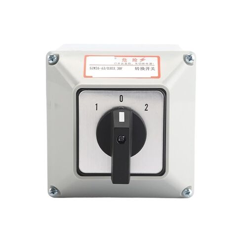 Szw26/Lw26-63 63a D303.3 3p Automatic Ganrator Cam Switches Rotary Control Switch with Master Switch Exterior Box in Saudi Arabia