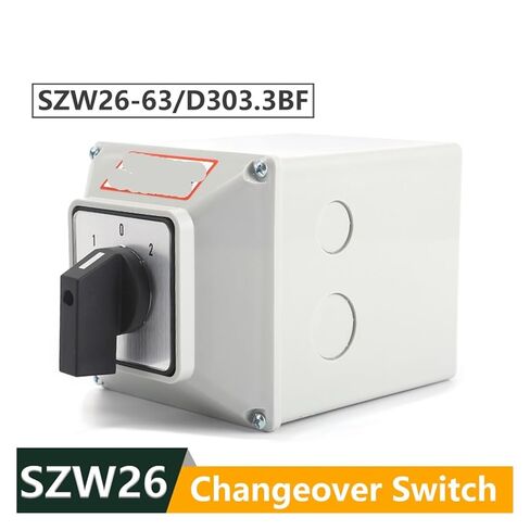 Szw26/Lw26-63 63a D303.3 3p Automatic Ganrator Cam Switches Rotary Control Switch with Master Switch Exterior Box in Saudi Arabia