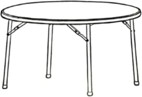 Lorell Banquet Table, 48 by 48 by 29-1/4-Inch, Platinum in Saudi Arabia