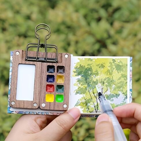 Small Travel Watercolor Palette - This Includes a 8-Unit Portable Palette for Various Festivals and Gatherings (1PCS Palette) in Saudi Arabia
