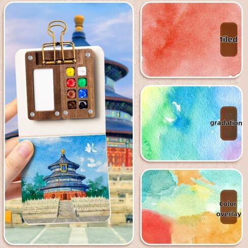 Small Travel Watercolor Palette - This Includes a 8-Unit Portable Palette for Various Festivals and Gatherings (1PCS Palette) in Saudi Arabia