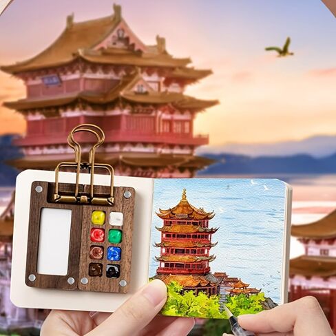 Small Travel Watercolor Palette - This Includes a 8-Unit Portable Palette for Various Festivals and Gatherings (1PCS Palette) in Saudi Arabia