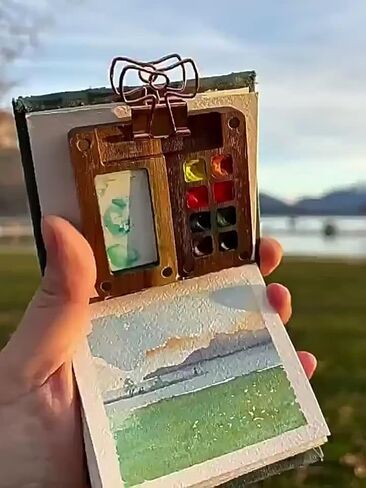 Small Travel Watercolor Palette - This Includes a 8-Unit Portable Palette for Various Festivals and Gatherings (1PCS Palette) in Saudi Arabia