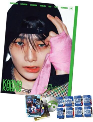 ألبوم Stray Kids KARMA إصدار ACCORDION (إصدار I.N.) كتاب صور + قرص مضغوط + بطاقة صور + صورتان مقطوعتان in Saudi Arabia