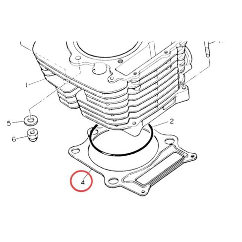 حشية قاعدة أسطوانة المحرك متوافقة مع XT600 Z Tenere 600 1986-1990 SRX600 1986-1987 XT550 1982-1983 TT600 1983-1999 نماذج الدراجات النارية in Saudi Arabia