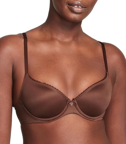 Victoria's Secret Everyday Comfort T Shirt Demi Bra, Lace, Bras for Women, Body by Victoria Collection, Marzipan (32DD) in Saudi Arabia