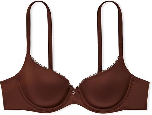 Victoria's Secret Everyday Comfort T Shirt Demi Bra, Lace, Bras for Women, Body by Victoria Collection, Marzipan (32DD) in Saudi Arabia