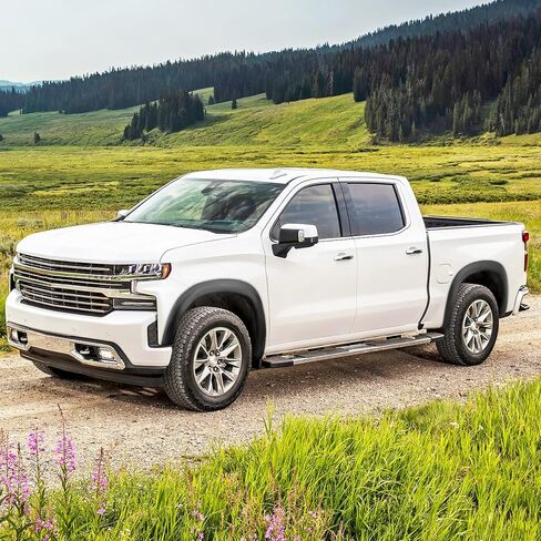 Spec-D Tuning 4PC أمامي + خلفي نمط المصنع Fender Flares متوافق مع 2019-2025 Chevy Silverado 1500 in Kuwait
