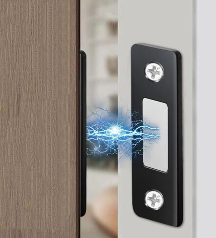 2 Sets Magnetic Door Catch Ultra Thin Cabinet Magnets Stainless Steel Drawer Magnet Catch for Sliding Door Closure Kitchen Cabinet Cupboard Closet Closer (Silver) in Saudi Arabia