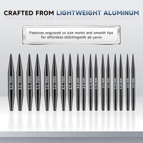 مجموعة إبر الحياكة الدائرية، 13 زوجًا من إبرة دائرية دائرية من الألومنيوم قابلة للتبديل للحياكة، تتضمن إبر الحياكة المعدنية المصنوعة من الألومنيوم 4 كابلات وإكسسوارات وحقيبة تخزين (ذهبي وردي) in Kuwait