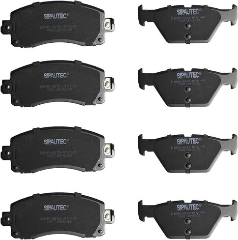 Front & Rear Carbon Fiber Ceramic Brake Pads Compatible with Subaru Forester, Outback Legacy Crosstrek 2019 2020 2021 2022 2023 2024 2025 | OEM Fitment | Low Noise | Dust Free | 8 Brake Pads in Kuwait