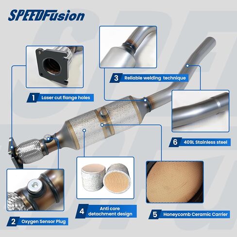 Catalytic Converter Compatible with Honda CRV CR-V 2007 2008 2009 2.4L L4 Catalytic Convertor Replacement 16462 (EPA Compliant) in Saudi Arabia