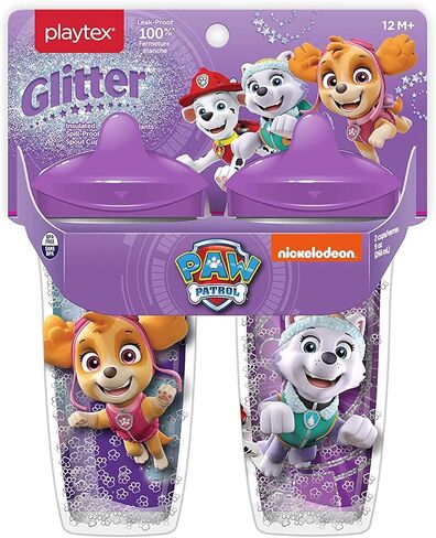 Playtex Baby Sipsters Stage 3 Hard Spout Cups, Princess and Owl 3D Graphics, 9 Oz, 2 Count - Spill-Proof, Leak-Proof, and Insulated in Saudi Arabia