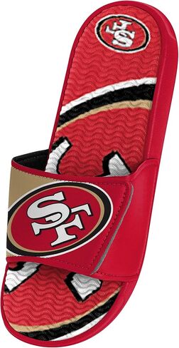FOCO Washington Commanders NFL Mens Colorblock Big Logo Gel Slides - S in Saudi Arabia