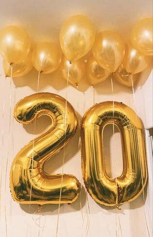 بالونات عدد 40 بوصة، 1 بالون لحفلة عيد الميلاد، بالون أزرق واحد من رقائق الفويل رقم 1 بالون لـ 1، 10، 11، 100 احتفال، عيد ميلاد الصبي والفتاة، حمام الطفل، ديكور الذكرى السنوية in Saudi Arabia