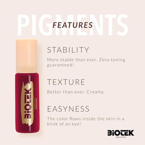Biotek Lip Pigment for Permanent Makeup - Bright Hot Pink Lip Color - Made in Italy - Bite 0,24 fl.oz. in Saudi Arabia
