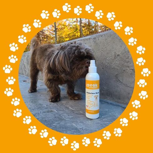 Speak Pet Products Natural Waterless Bath Spray, for Dogs, Tea Tree Relief, 8oz in Kuwait