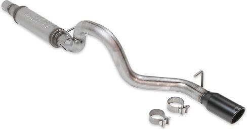 طقم عادم Flowmaster 717880 FlowFX Cat-Back مقاس 2.5 بوصة 409 من الفولاذ المقاوم للصدأ 3.5 بوصة معطف سيراميك أسود طرف من الفولاذ المقاوم للصدأ متوافق مع 1997-1999 Jeep Wrangler TJ 2.5L 4.0L in Kuwait